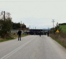 The police assault on Ierissos near the Skouries forest The police assault on Ierissos near the Skouries forest